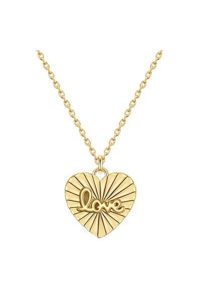 Glanzstücke München Silberhalskette Kette Mit Anhänger Sterling Silber Gelbgold