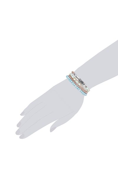 Lulu & Jane Modeschmuckarmband Armband Kristall bunt