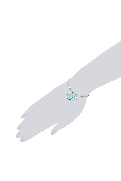 Lulu & Jane Armband mit Kristallen von Swarovski® Armband verziert mit Kristallen von Swarovski® weiß Glas weiß