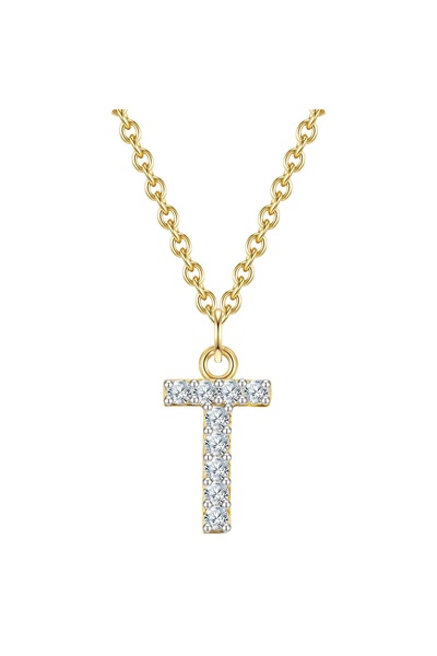 Glanzstücke München Silberhalskette Kette mit Anhänger Sterling Silber gelbgo...