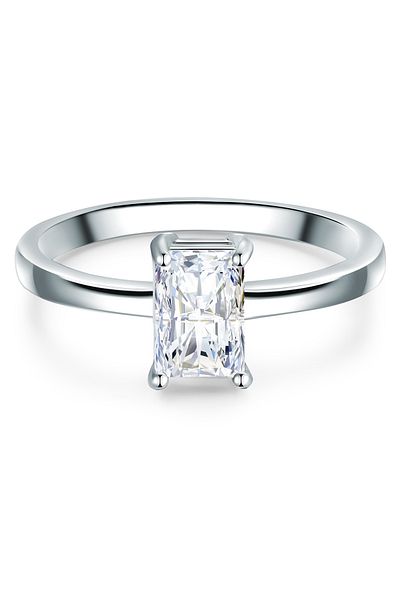 Trilani Silberring Ring Sterling Silber Zirkonia weiß