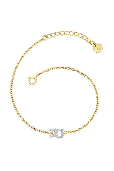 Glanzstücke München Silberarmband Armband Sterling Silber gelbgold Zirkonia weiß