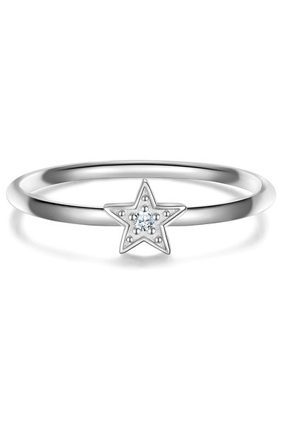 Glanzstücke München Silberring Ring Sterling Silber Zirkonia Weiß