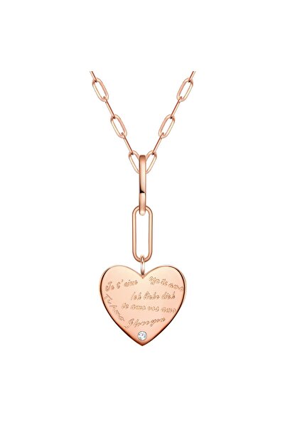 Glanzstücke München Silberhalskette Kette Sterling Silber roségold Zirkonia weiß
