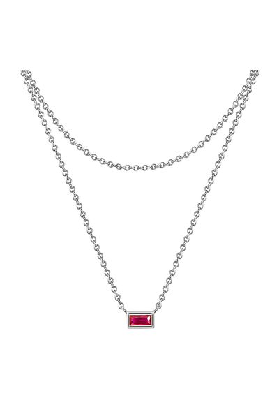 Glanzstücke München Silberhalskette Kette Mit Anhänger Sterling Silber Korund
