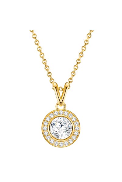 Rafaela Donata Silberhalskette Kette mit Anhänger Sterling Silber gelbgold Zi...