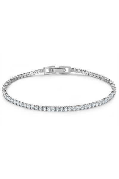 Glanzstücke München Silberarmband Armband Sterling Silber Zirkonia Weiß