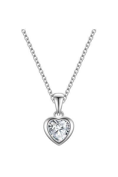 Rafaela Donata Silberhalskette Kette Mit Anhänger Sterling Silber Zirkonia Weiß