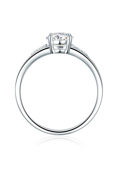 Trilani Silberring Ring Sterling Silber Zirkonia Weiß