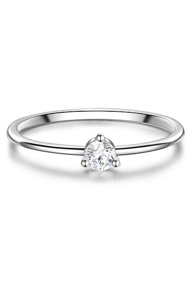 Glanzstücke München Silberring Ring Sterling Silber Zirkonia Weiß