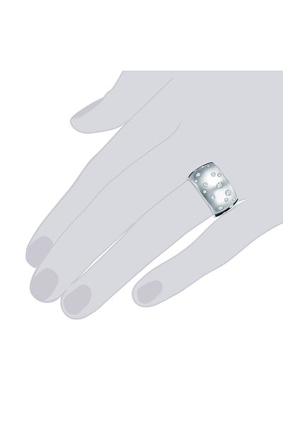 Rafaela Donata Ring Mit Kristallen Von Swarovski® Ring Edelstahl Verziert Mit Kristallen Von Swarovski® Weiß