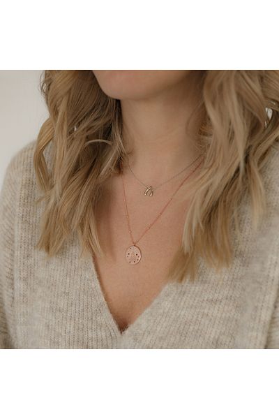 Glanzstücke München Silberhalskette Kette mit Anhänger Sterling Silber roségold