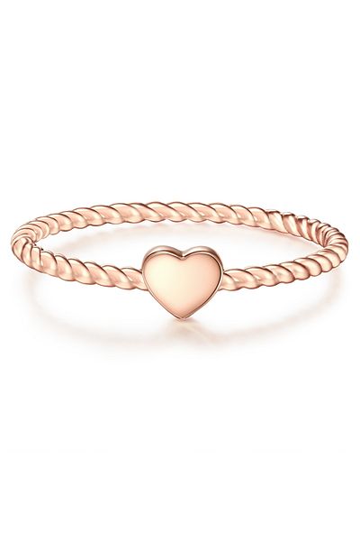 Glanzstücke München Silberring Ring Sterling Silber Roségold