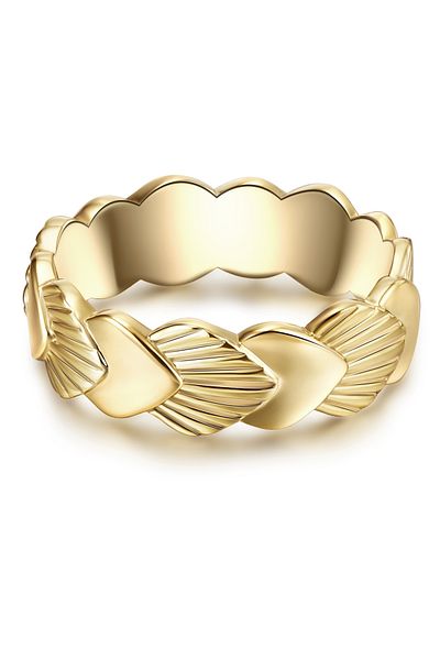 Lulu & Jane Modeschmuckring Ring Gelbgold