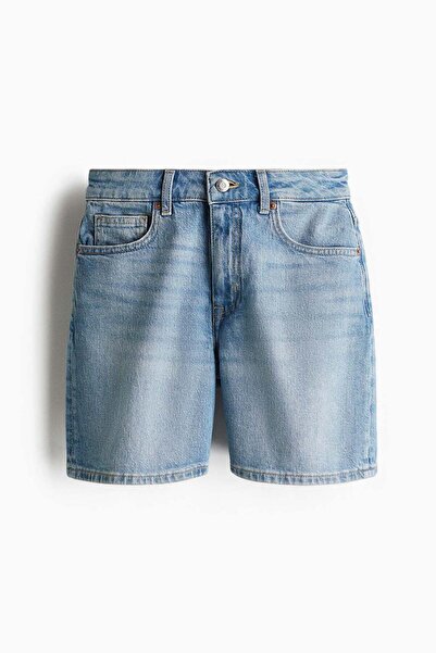 H&M شورت جينز بخصر عالي