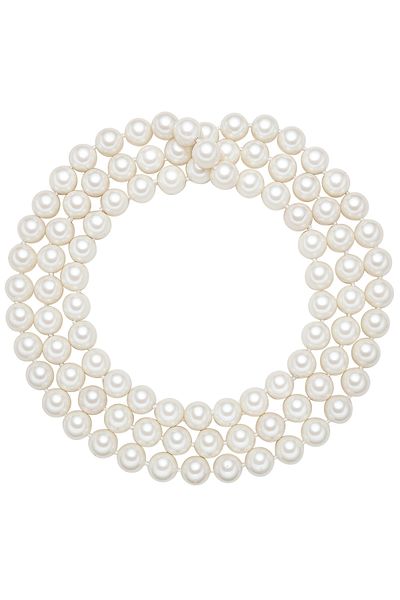 Lulu & Jane Perlenhalskette Kette Muschelkernperle Weiß