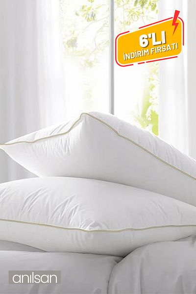 Anılsan 50X70Cm Nano Gel 6-Piece Hotel Pillow - Healthy Sleep Option