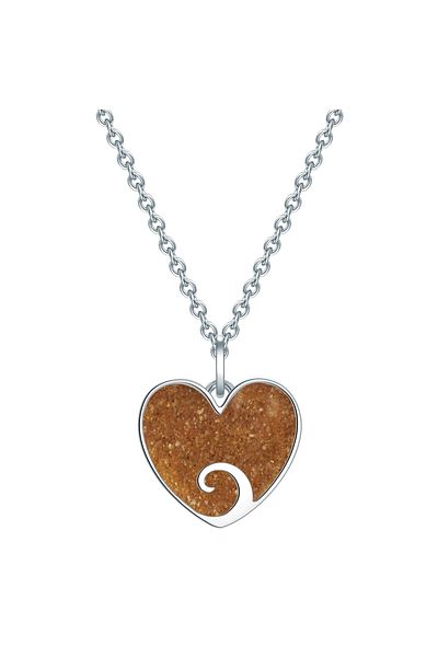 STRANDGLÜCK Silberhalskette Kette Mit Anhänger Sterling Silber Sand