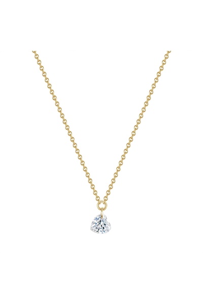 Glanzstücke München Silberhalskette Kette mit Anhänger Sterling Silber gelbgo...