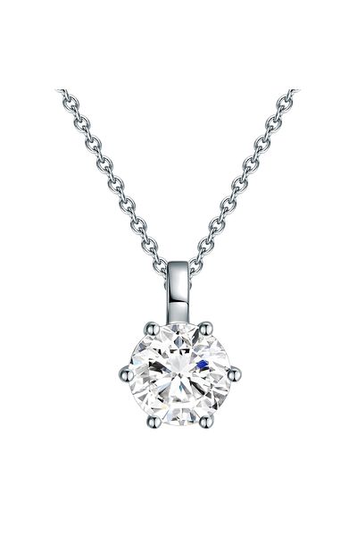 Trilani Silberhalskette Kette Sterling Silber Zirkonia weiß