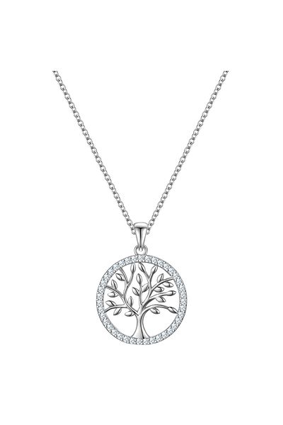 Rafaela Donata Silberhalskette Kette Mit Anhänger Sterling Silber Zirkonia Weiß