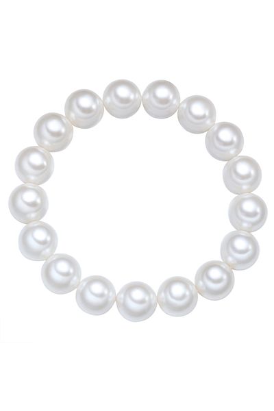 YOKOAMİİ Perlenarmband Armband Muschelkernperle Weiß