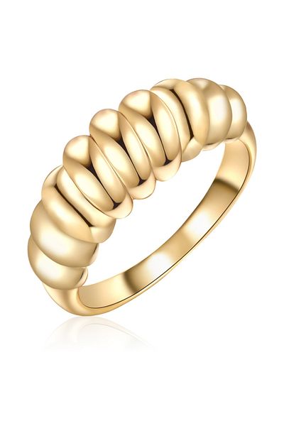 Lulu & Jane Modeschmuckring Ring Gelbgold