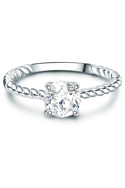 Trilani Silberring Ring Sterling Silber Zirkonia weiß