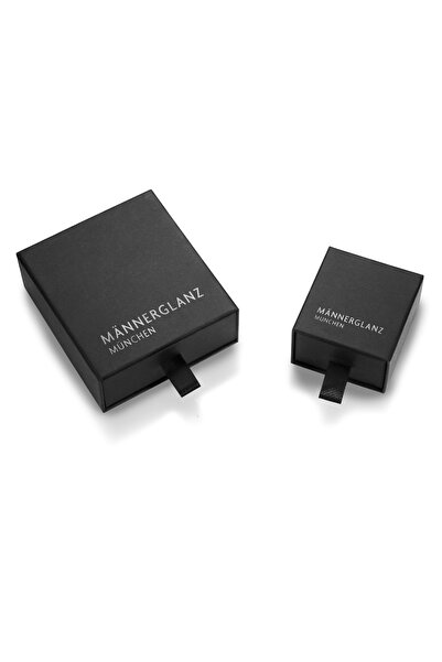 Männerglanz Edelsteinarmband Armband Sterling Silber Achat schwarz