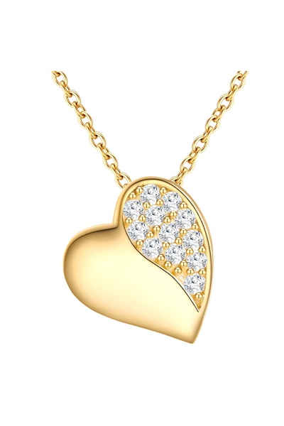 Rafaela Donata Silberhalskette Kette mit Anhänger Sterling Silber gelbgold Zi...