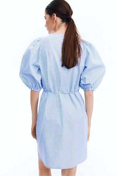 H&M Puff-sleeved Dress