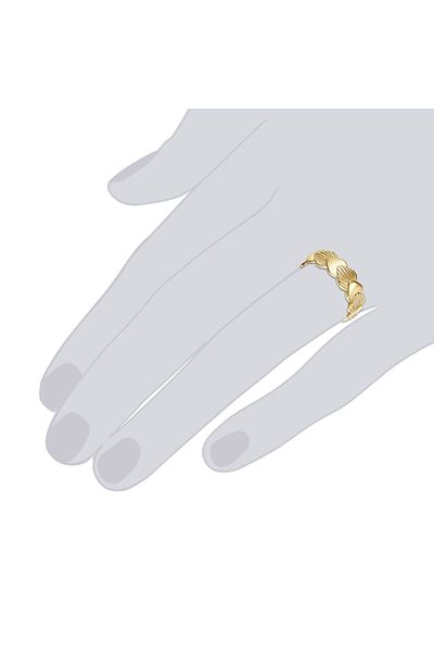 Lulu & Jane Modeschmuckring Ring Gelbgold