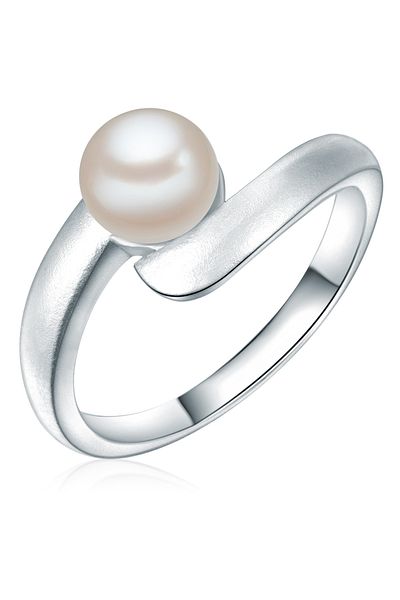 Rafaela Donata Silberring Ring Sterling Silber Süßwasser-zuchtperle Weiß