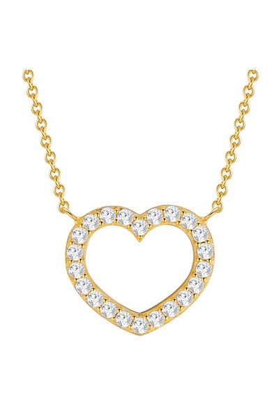 Rafaela Donata Silberhalskette Kette mit Anhänger Sterling Silber gelbgold Zi...