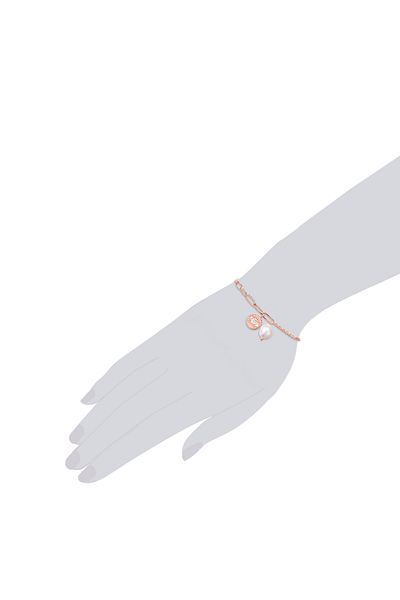 Valero Pearls Edelstahlarmband Armband Edelstahl roségold Süßwasser-Zuchtperle weiß Preciosa weiß
