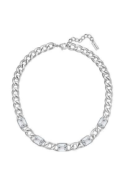 YOKOAMİİ Modeschmuckhalskette Kette Glas Weiß