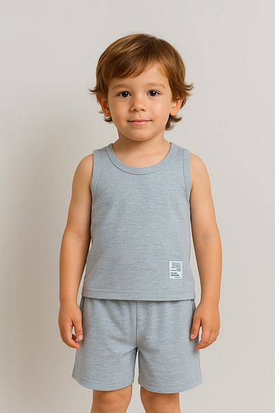 Fulla Moda Chlapecký oblek s vyšívanými šortkami