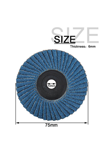 Choice1 3pcs 75mm blue NuoDunco 3pcs 75mm Flat Flap Discs 3 " Grinding Wheels...