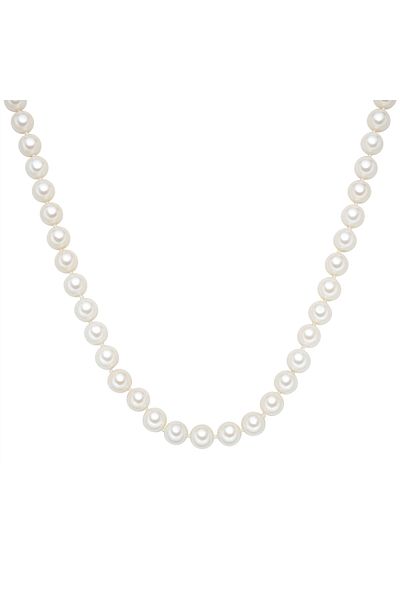 Lulu & Jane Perlenhalskette Kette Muschelkernperle Weiß