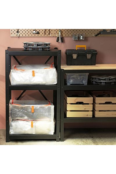 IKEA Parkla 55x49x19 Zippered Under Bed Pillow Sheet Duvet Cover Clothes Shoes Storage Box Storage Bag