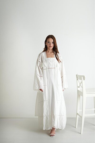 Priya Woman Couture Hamile Sabahlık Lohusa Seti (%100 PAMUK)