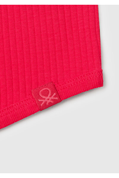 United Colors of Benetton Kız Çocuk Fuşya Fitilli Crop Atlet