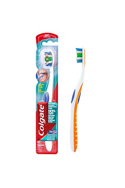 Colgate 360 Whole Mouth Clean Soft Toothbrush Assorted Colour 1 pc