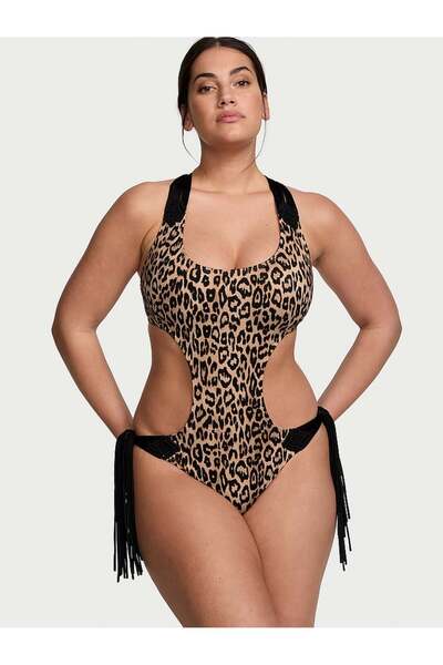 Victoria's Secret Makrome Püsküllü Monokini Tek Parça Mayo