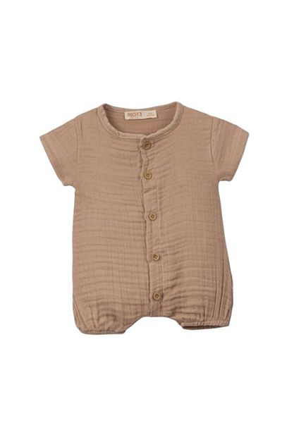ToprikoKids Natural 100% Cotton Half Sleeve Muslin Jumpsuit