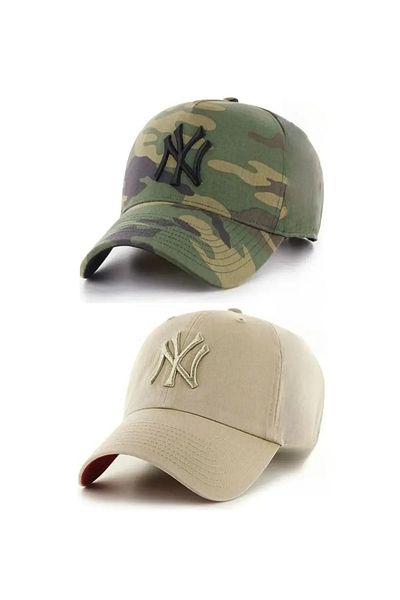 w white stars sports & wear Αθλητικό καπέλο Unisex Σετ 2 τεμαχίων με ρυθμιζόμενο καπέλο ομάδας Velcro στην πλάτη White Stars