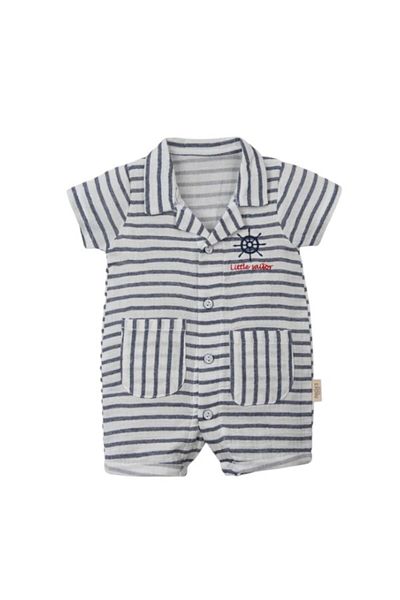 ToprikoKids Popeye 100% Cotton Half Sleeve Muslin Jumpsuit