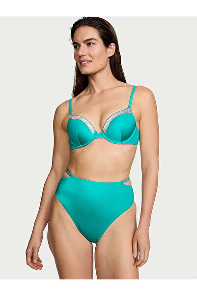 Victoria's Secret Işıltılı Askılı Yüksek Bel Cheeky Bikini Altı