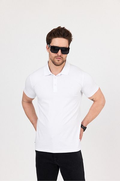 hateko Regular Fit Combed Cotton Flexible Polo Neck T-Shirt