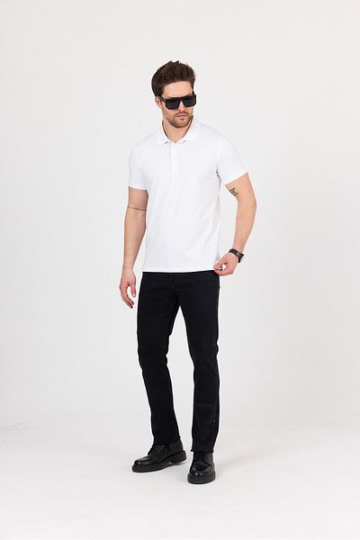 hateko Regular Fit Combed Cotton Flexible Polo Neck T-Shirt